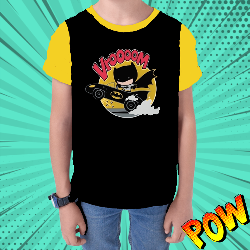 Batman Vroooom Black Kids T Shirt - www.entertainmentstore.in