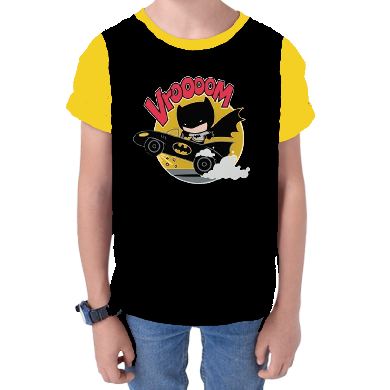 Batman Vroooom Black Kids T Shirt - www.entertainmentstore.in