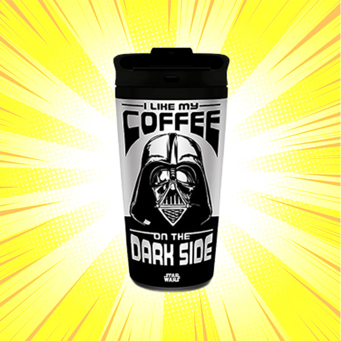Star Wars I Like My Coffee On The Dark Sidemetal Travel Mug - www.entertainmentstore.in