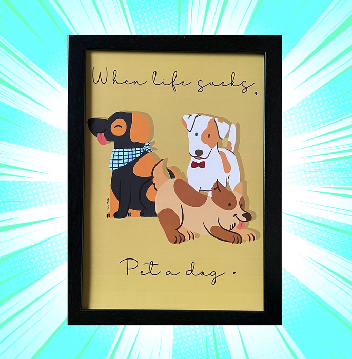 Pet A Dog Frame - www.entertainmentstore.in