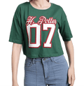 Harry Potter 2976 Dark Green Women T Shirt - www.entertainmentstore.in