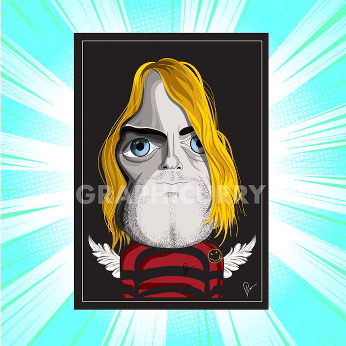 Kurt Cobain Laminate Graphicurry - www.entertainmentstore.in
