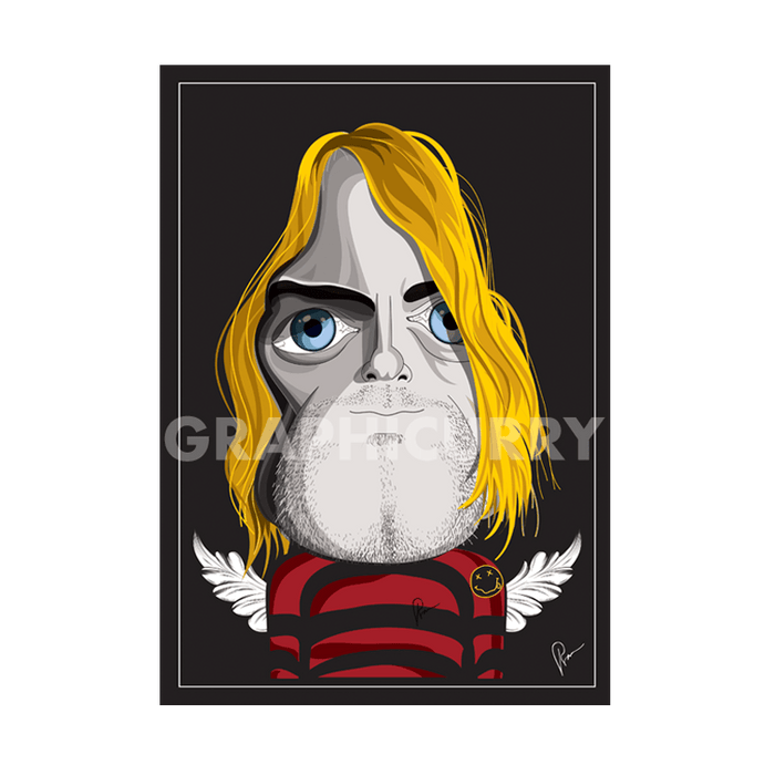Kurt Cobain Laminate Graphicurry - www.entertainmentstore.in