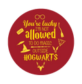 Harry Potter You Are Lucky I m Not Allowed Button Badge