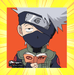 Naruto Kakashi Chibi Glossy Square Button Badge