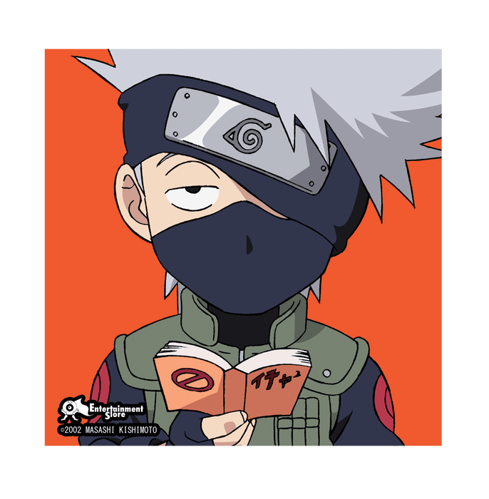 Naruto Kakashi Chibi Glossy Square Button Badge