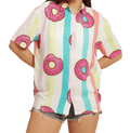 Donut Dream Printed White Unisex Shirt - www.entertainmentstore.in