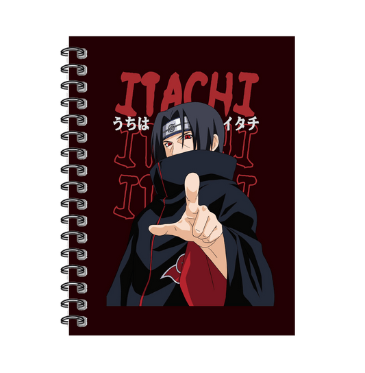 Naruto Itachi Red Spiral Notebook - www.entertainmentstore.in