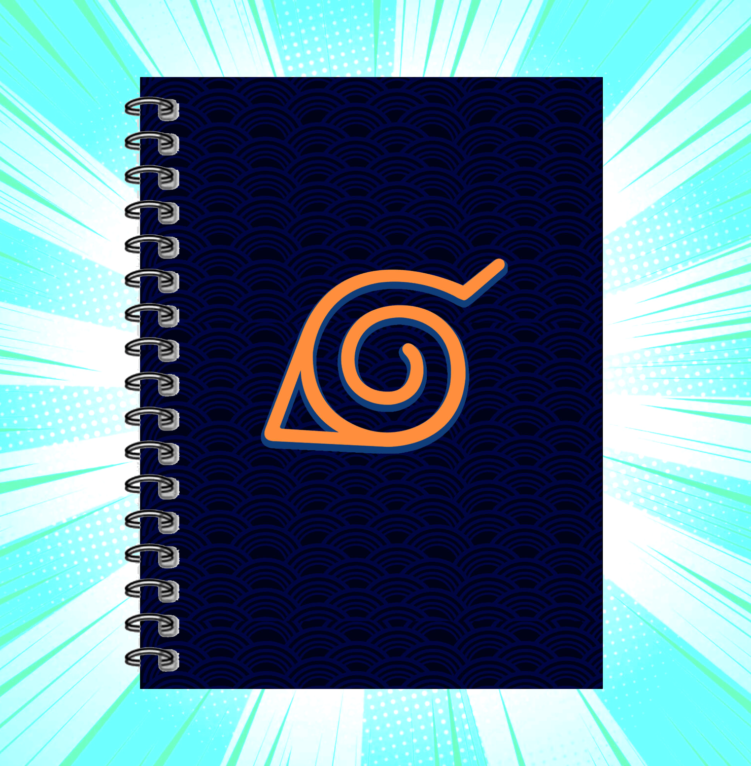 Spiral Naruto Kanoha Anime Notebook