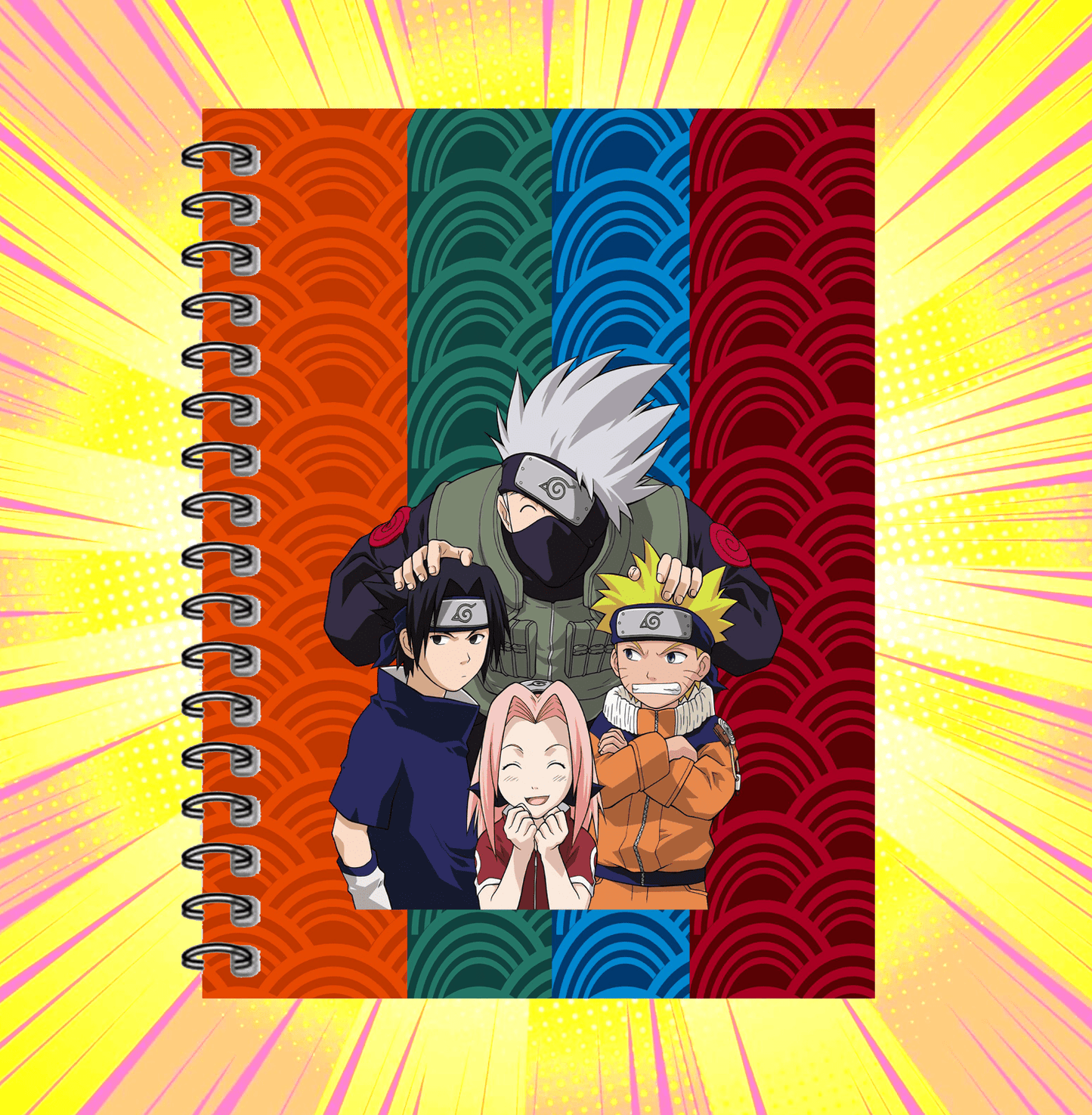 Naruto Friends Spiral Notebook - www.entertainmentstore.in