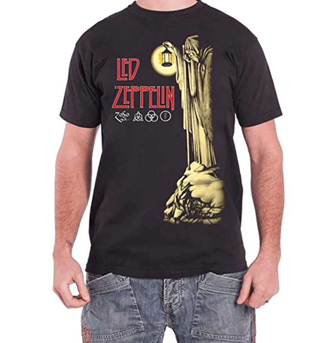 Led Zeppelin Hermit Black T Shirt - www.entertainmentstore.in
