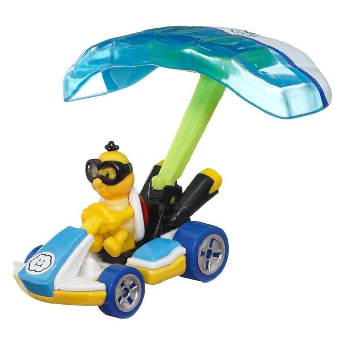 Hot Wheels Mario Kart Lakitu Standard Kart Parafoil Glider