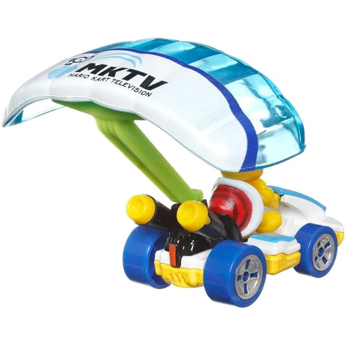Hot Wheels Mario Kart Lakitu Standard Kart Parafoil Glider