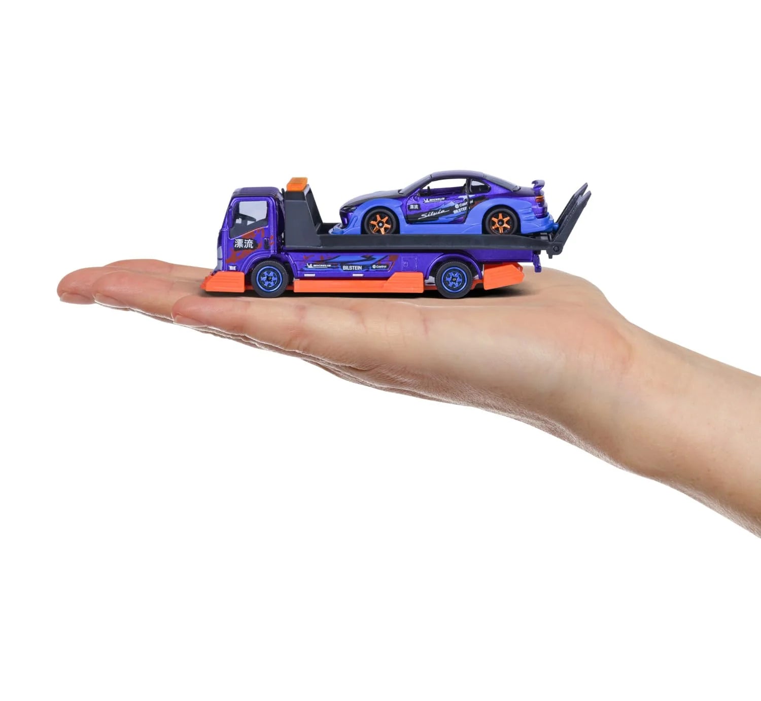 Majorette Isuzu NPR & Nissan Silvia S15 Spec R Aero Toy Set