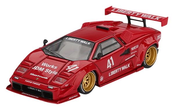 MINI GT Lamborghini Countach LB-WORKS Red Diecast Model