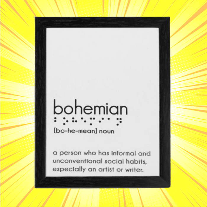Bohemian Braille Frame - www.entertainmentstore.in