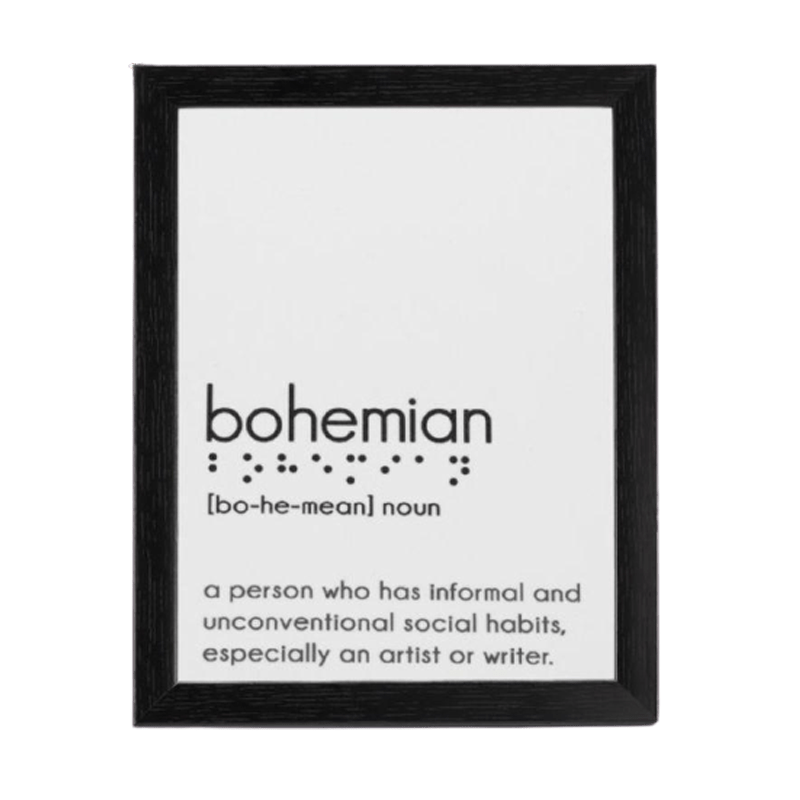 Bohemian Braille Frame - www.entertainmentstore.in