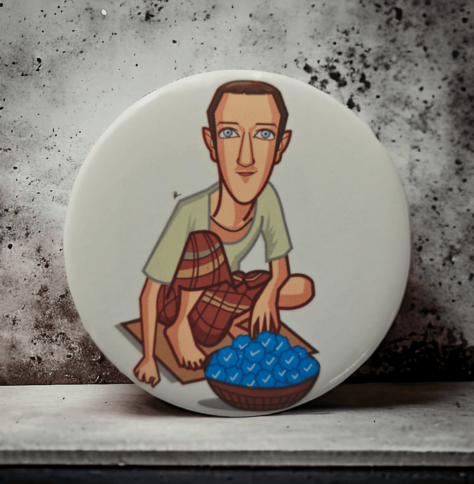 Mark Themed Cartoon Fridge Magnet