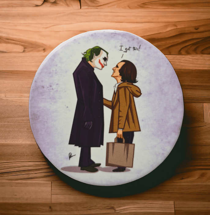 Joker Meets merch fridge magnet