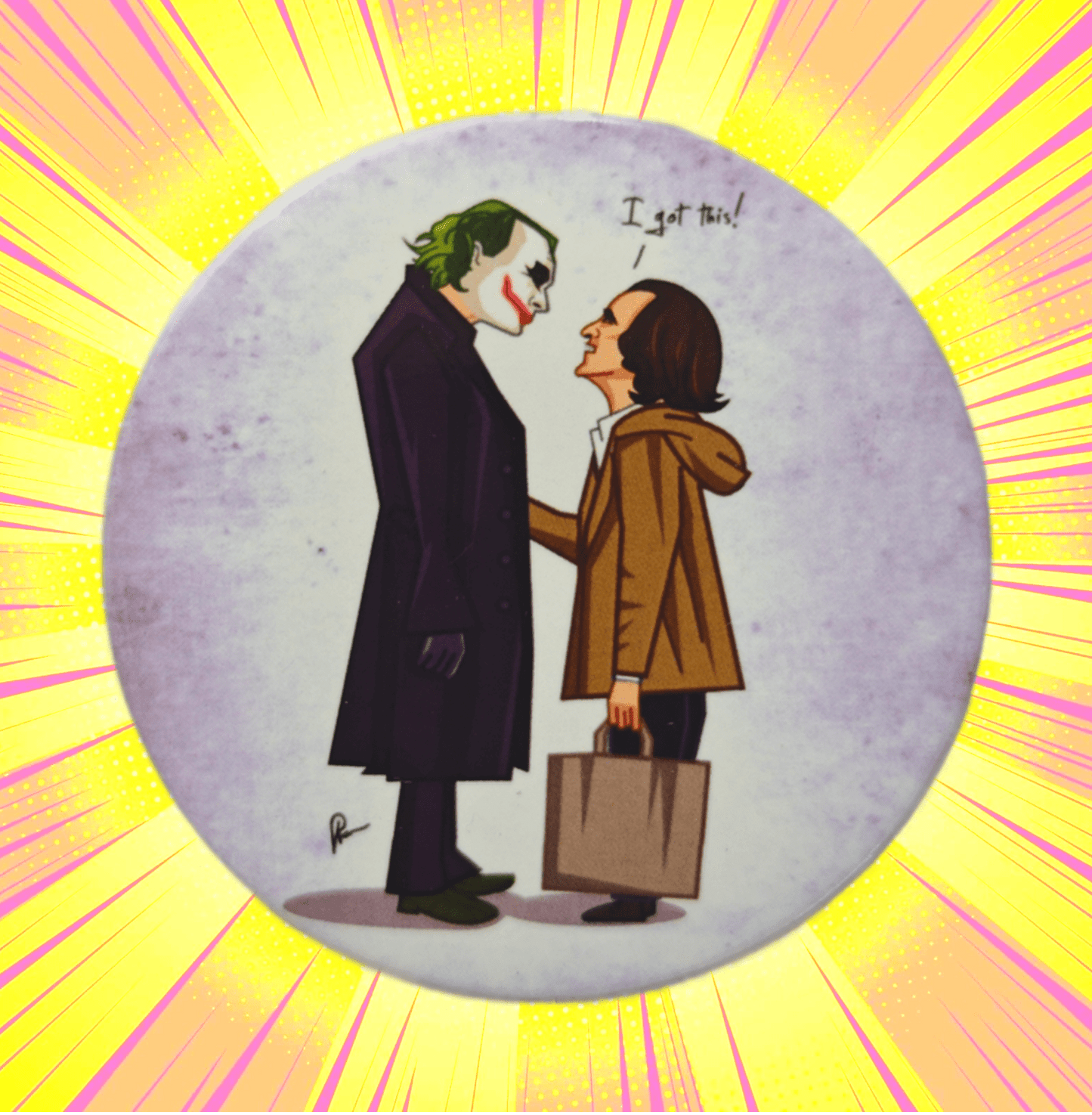 Joker Meets merch fridge magnet