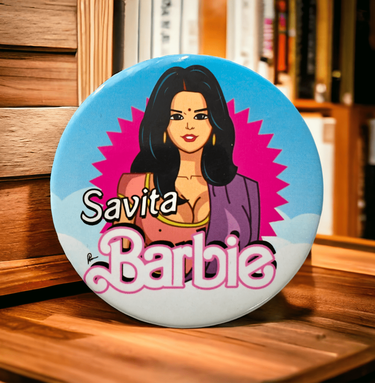 Savita Barbie themed fridge magnet