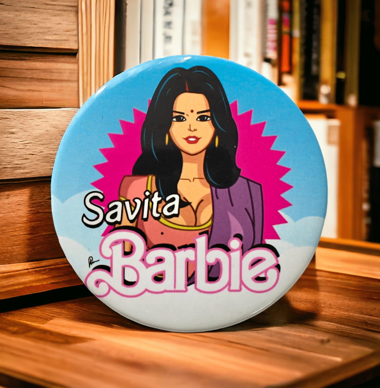 Savita Barbie themed fridge magnet