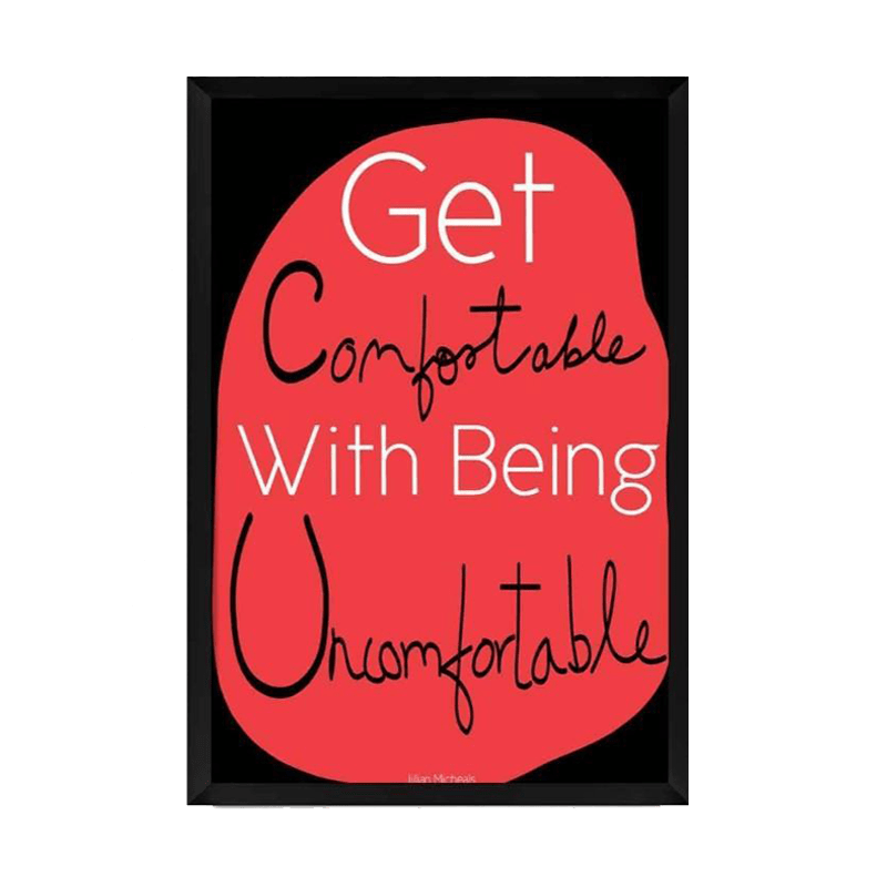 Get Comfortable Framed Poster - www.entertainmentstore.in