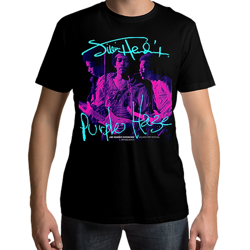 Jimi Hendrix Purple Haze Black T Shirt - www.entertainmentstore.in