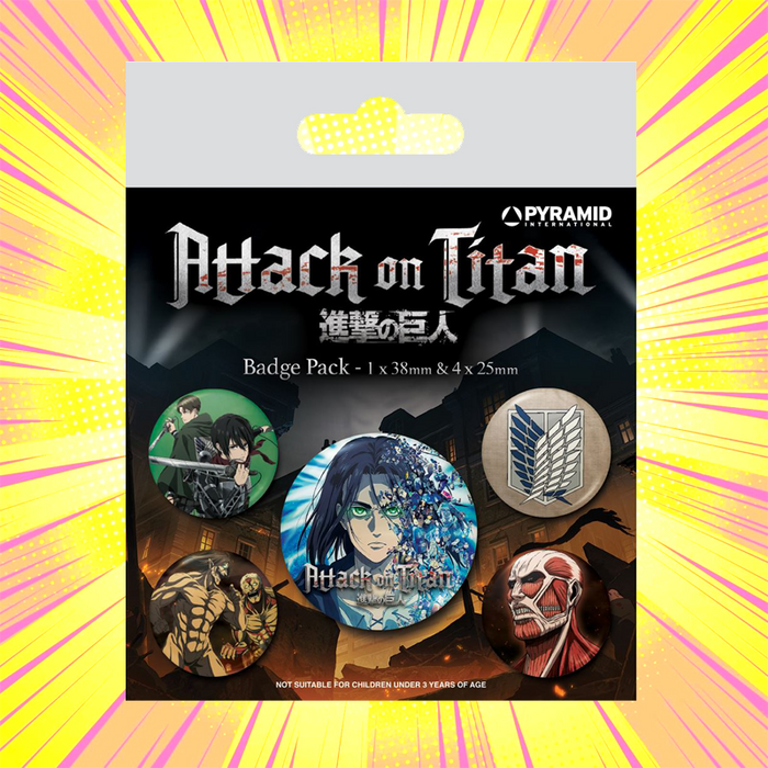 Attack On Titan S4 Badge Pack - www.entertainmentstore.in