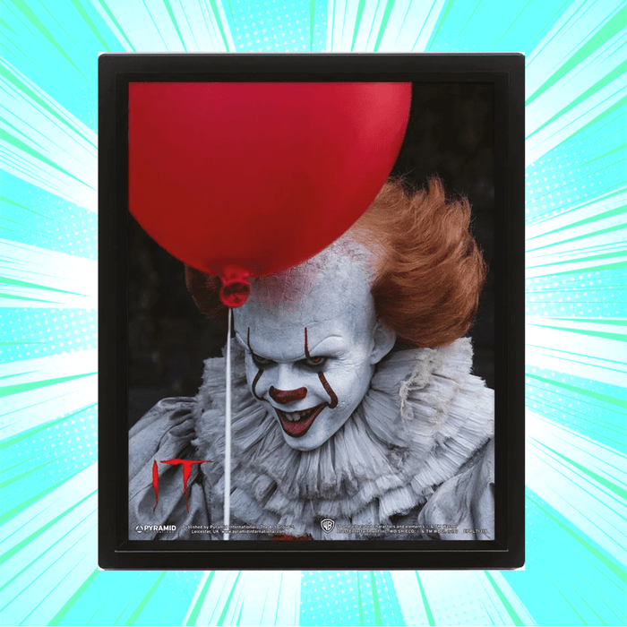 It 2017 Pennywise Flip 3D Print Frame - www.entertainmentstore.in