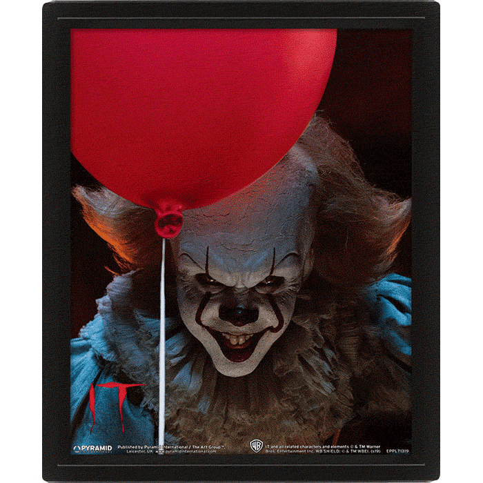 It 2017 Pennywise Flip 3D Print Frame - www.entertainmentstore.in