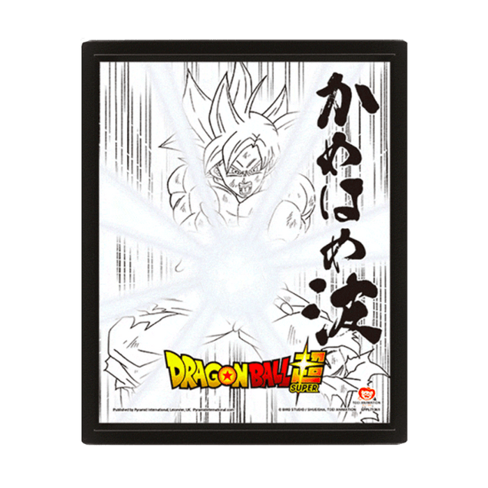 Dragon Ball Super Ultra Instinct Kamehameha Flip 3D Print Frame - www.entertainmentstore.in