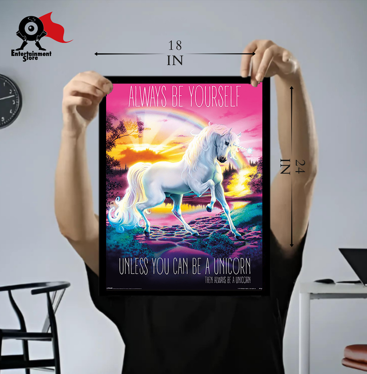 Unicorn Always Be Yourself Mini Poster