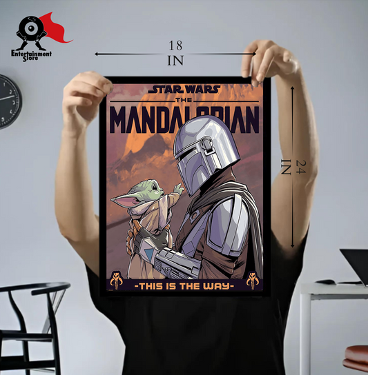 Star Wars The Mandalorian Hello Little One Mini Poster