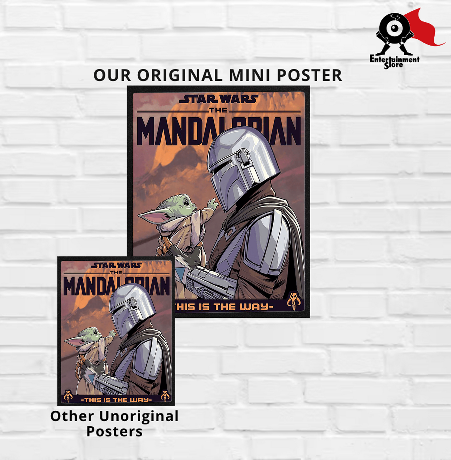 Star Wars The Mandalorian Hello Little One Mini Poster