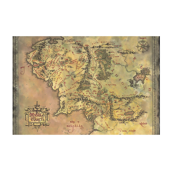 Lord Of The Rings Middle Earth Maxi Poster - www.entertainmentstore.in