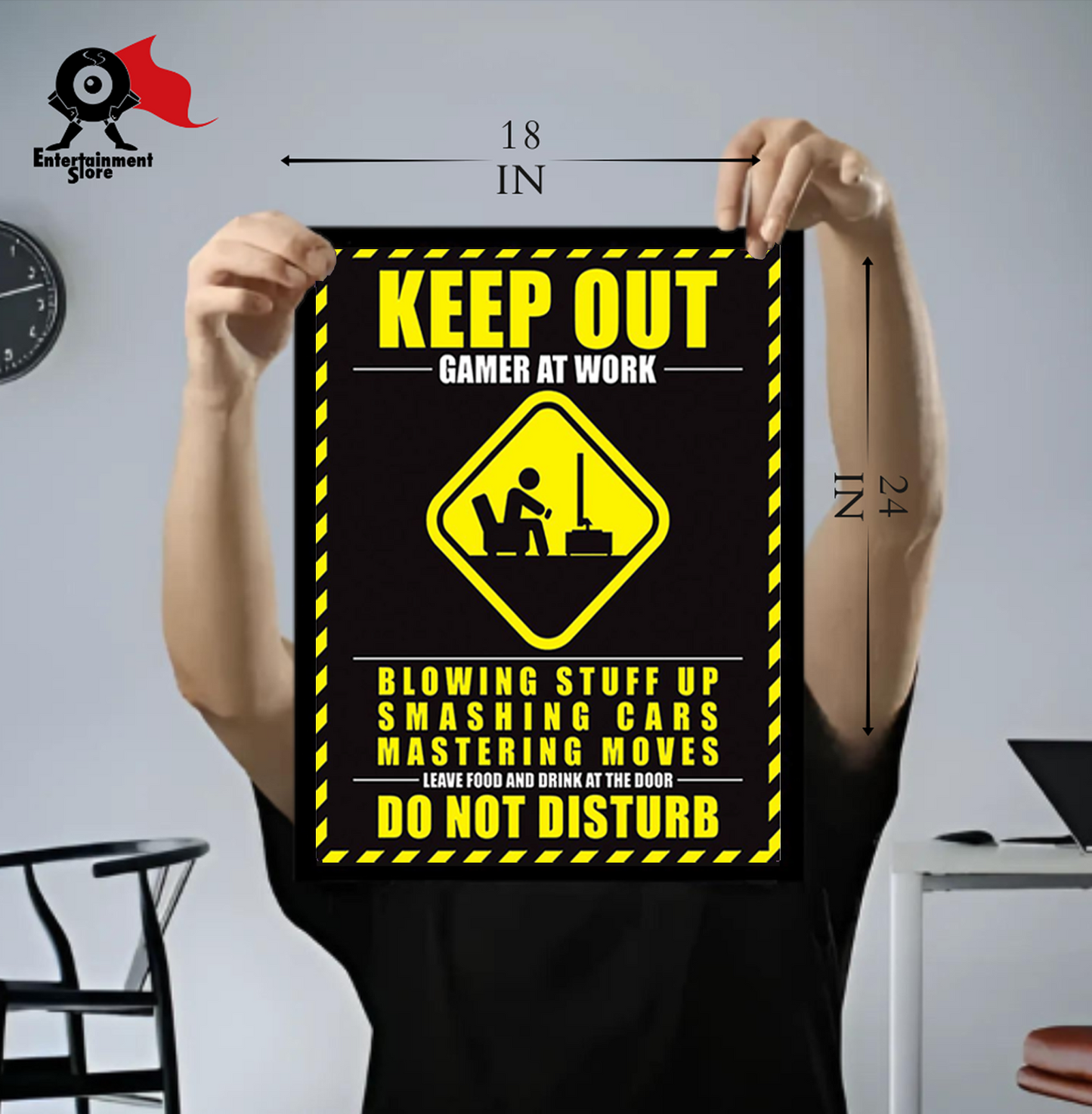 Gamer At Work Do Not Disturb Mini Poster