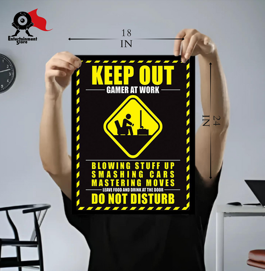 Gamer At Work Do Not Disturb Mini Poster