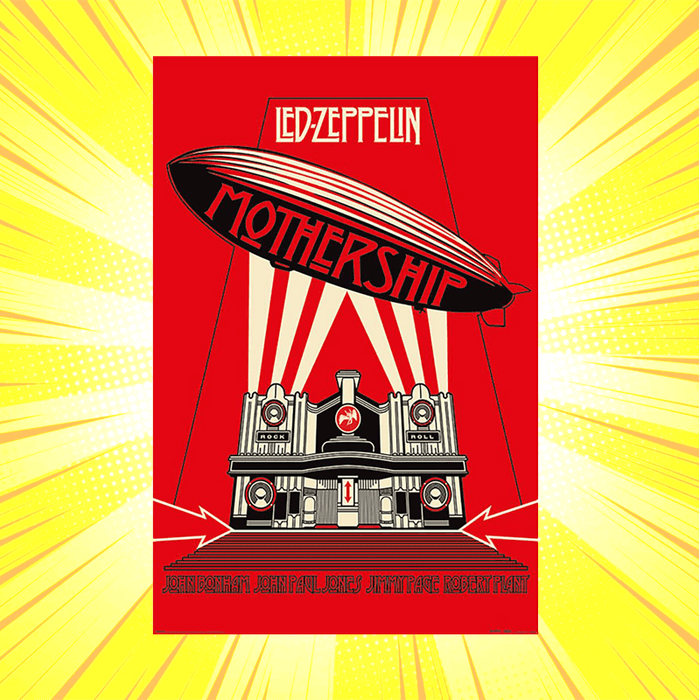 Led Zeppelin Mothership Red Maxi Poster - www.entertainmentstore.in