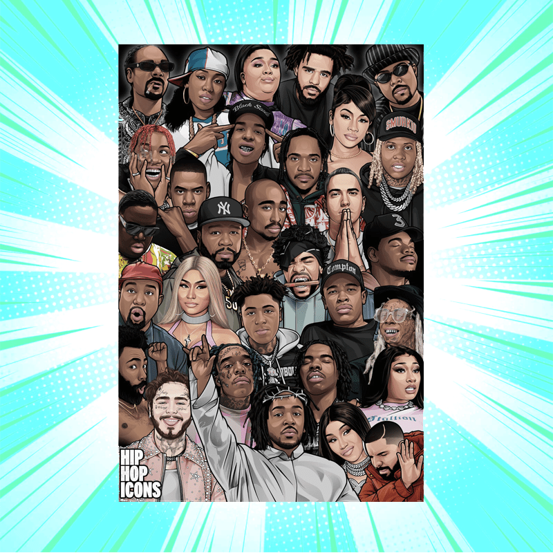 Hip Hop Icons Maxi Poster - www.entertainmentstore.in