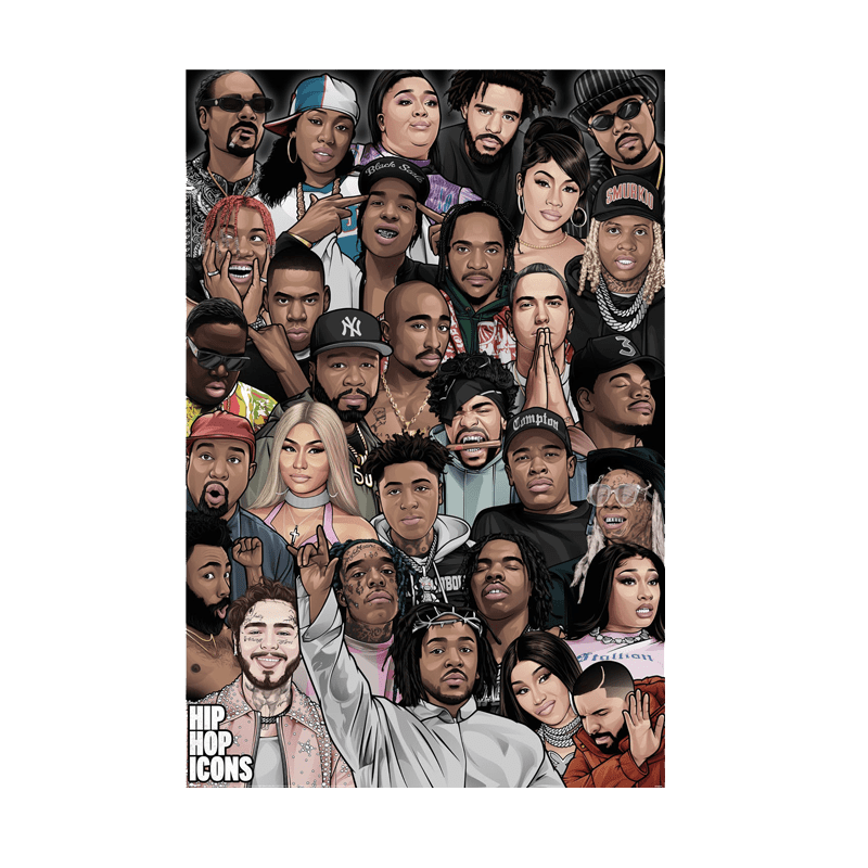 Hip Hop Icons Maxi Poster - www.entertainmentstore.in