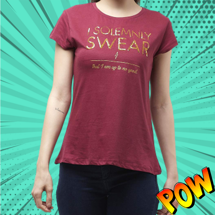 Harry Potter 2622 Beet Red Womens T Shirt - www.entertainmentstore.in