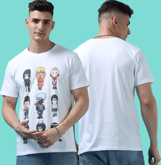 Naruto Group White T Shirt