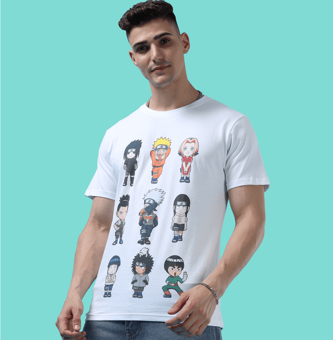 Naruto Group White T Shirt