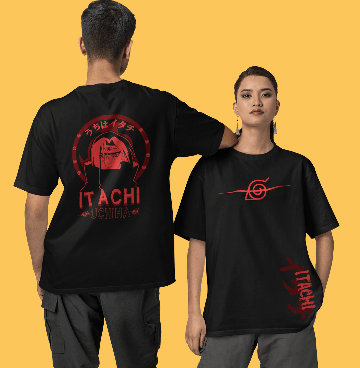 Naruto Itachi Black T Shirt