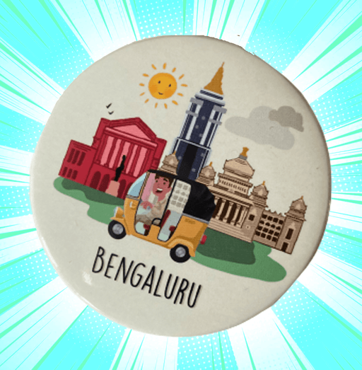 Bengaluru City Map Fridge Magnet - www.entertainmentstore.in