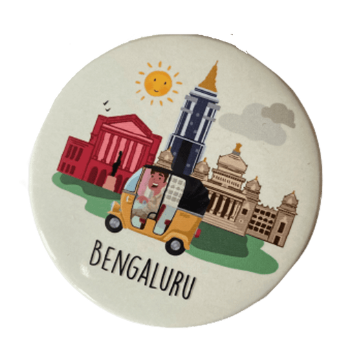 Bengaluru City Map Fridge Magnet - www.entertainmentstore.in