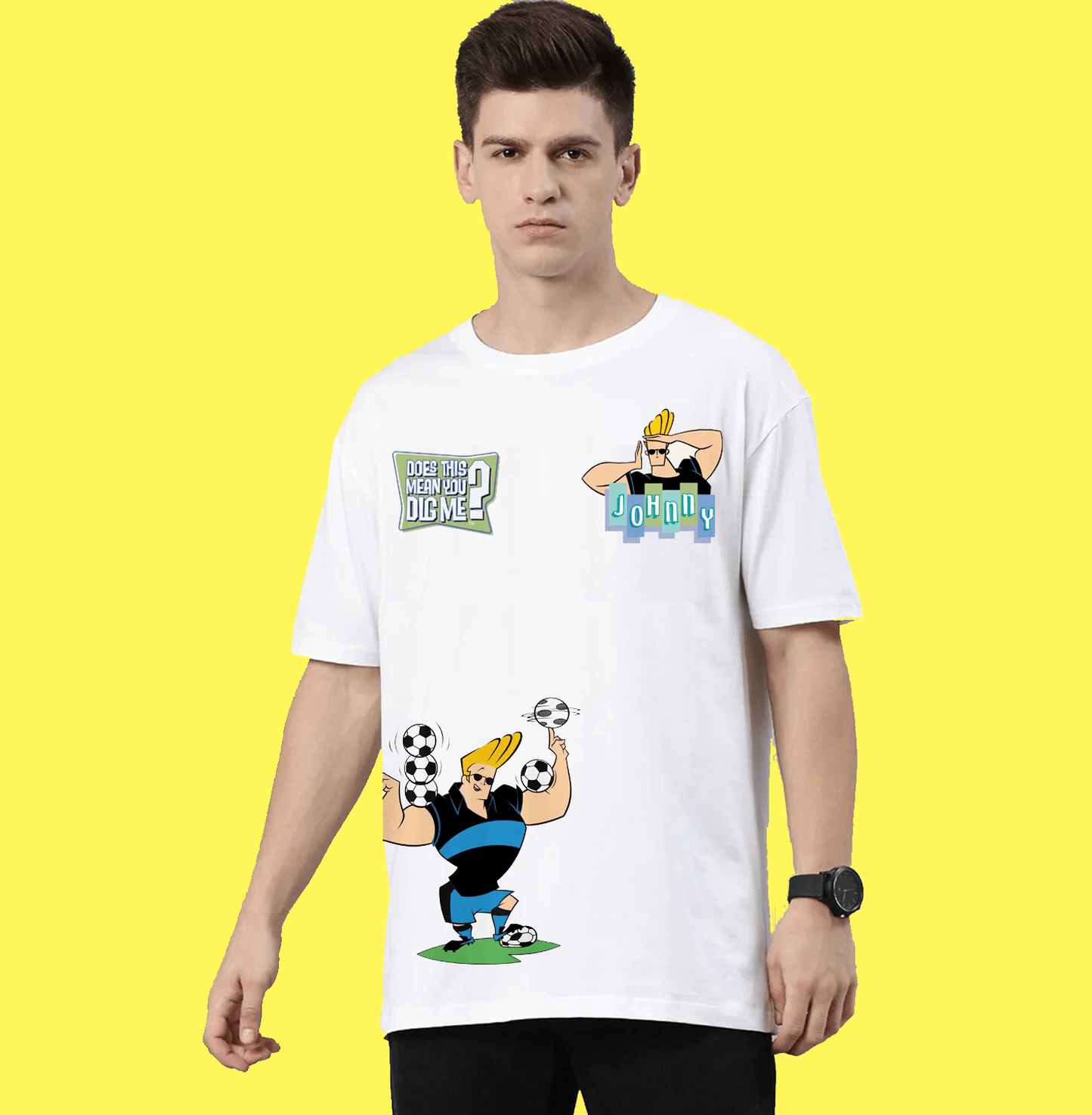 Off white johnny bravo t shirt