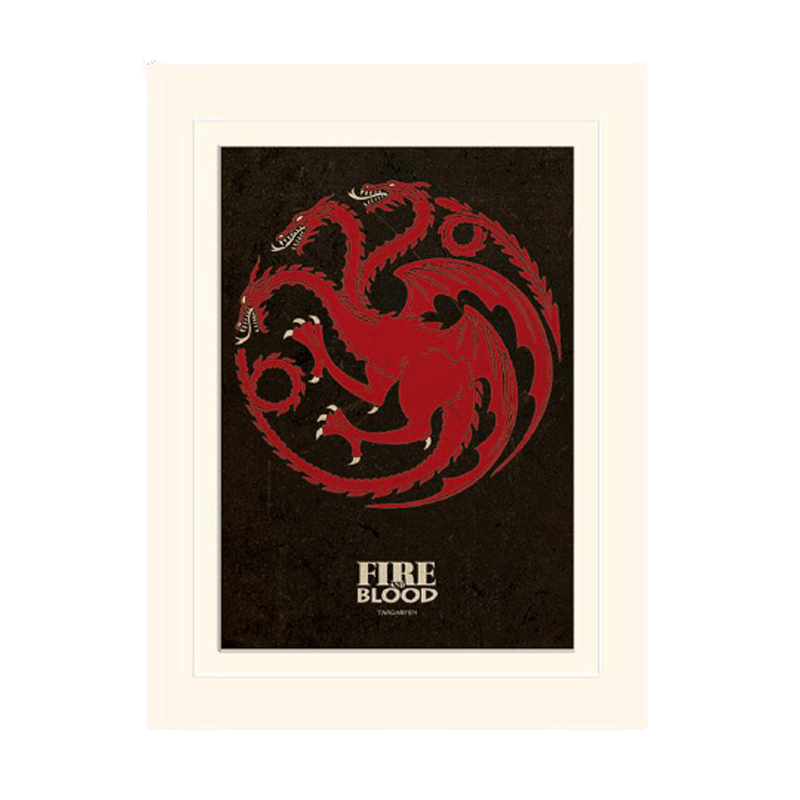 Game Of Thrones Targaryen Framed Print - www.entertainmentstore.in