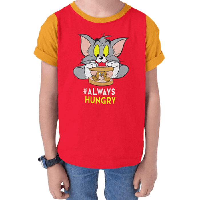 Tom And Jerry Red Kids T Shirt - www.entertainmentstore.in